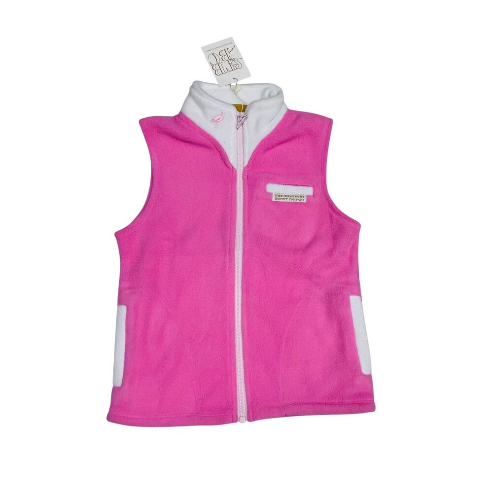NWT TBBC Size 8 Van Camp Vest in Hampton Hot Pink